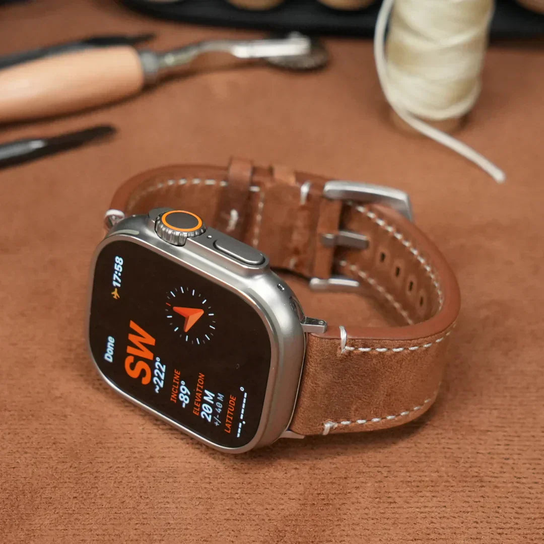 Cinturino in pelle vintage di lusso Avela per Apple Watch | Lersk