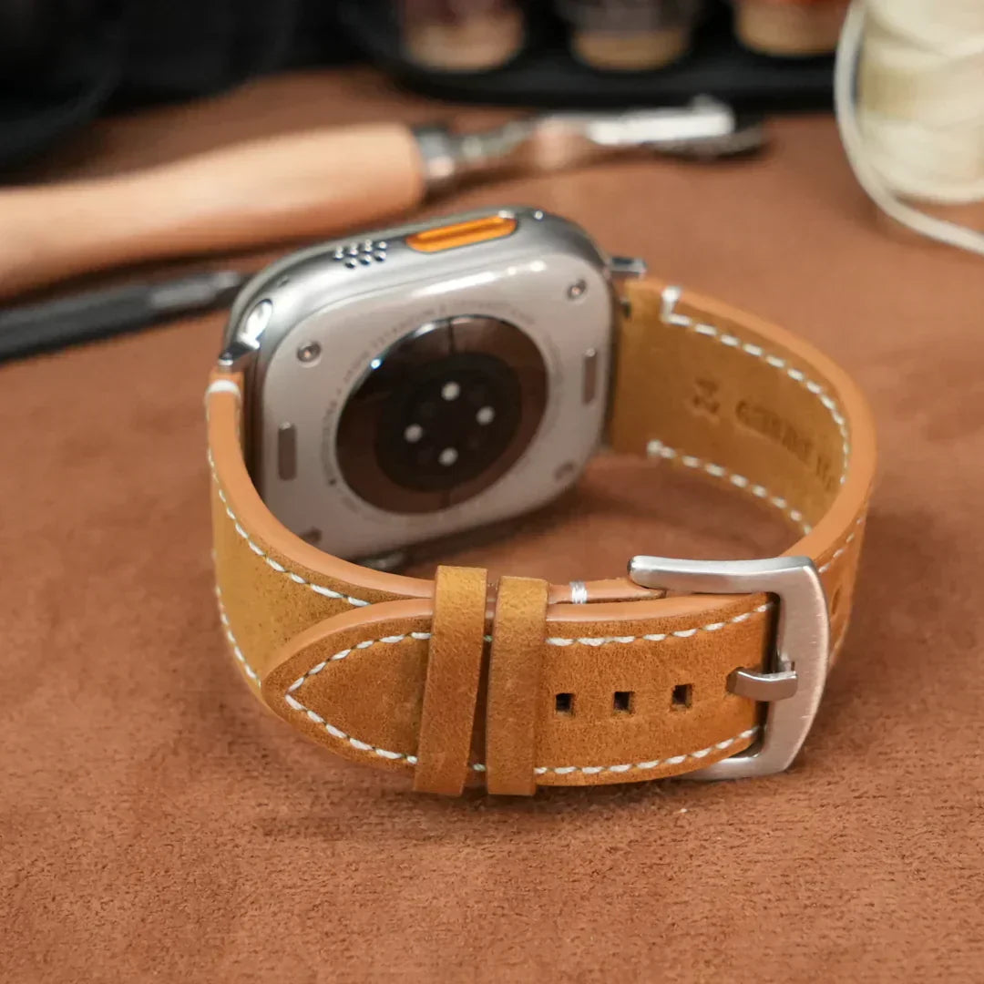Cinturino in pelle vintage di lusso Avela per Apple Watch | Lersk