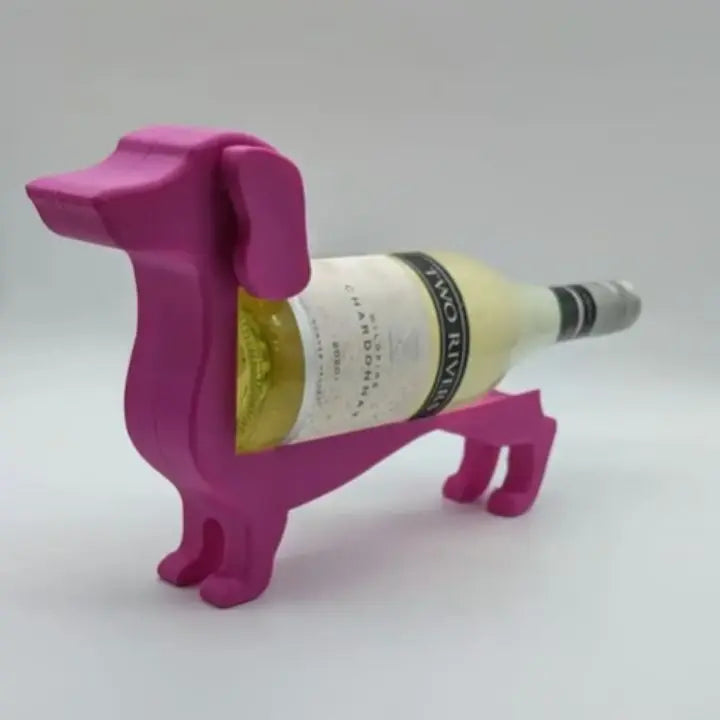 Soporte para Botella de Vino Dachshund, Soporte Decorativo Único para Exhibir Vino en Casa | Lersk
