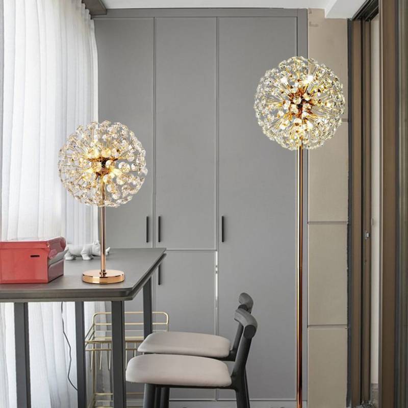 Petal Crystal Tischlampe Luxus Modernes Nachttischlicht | Lersk