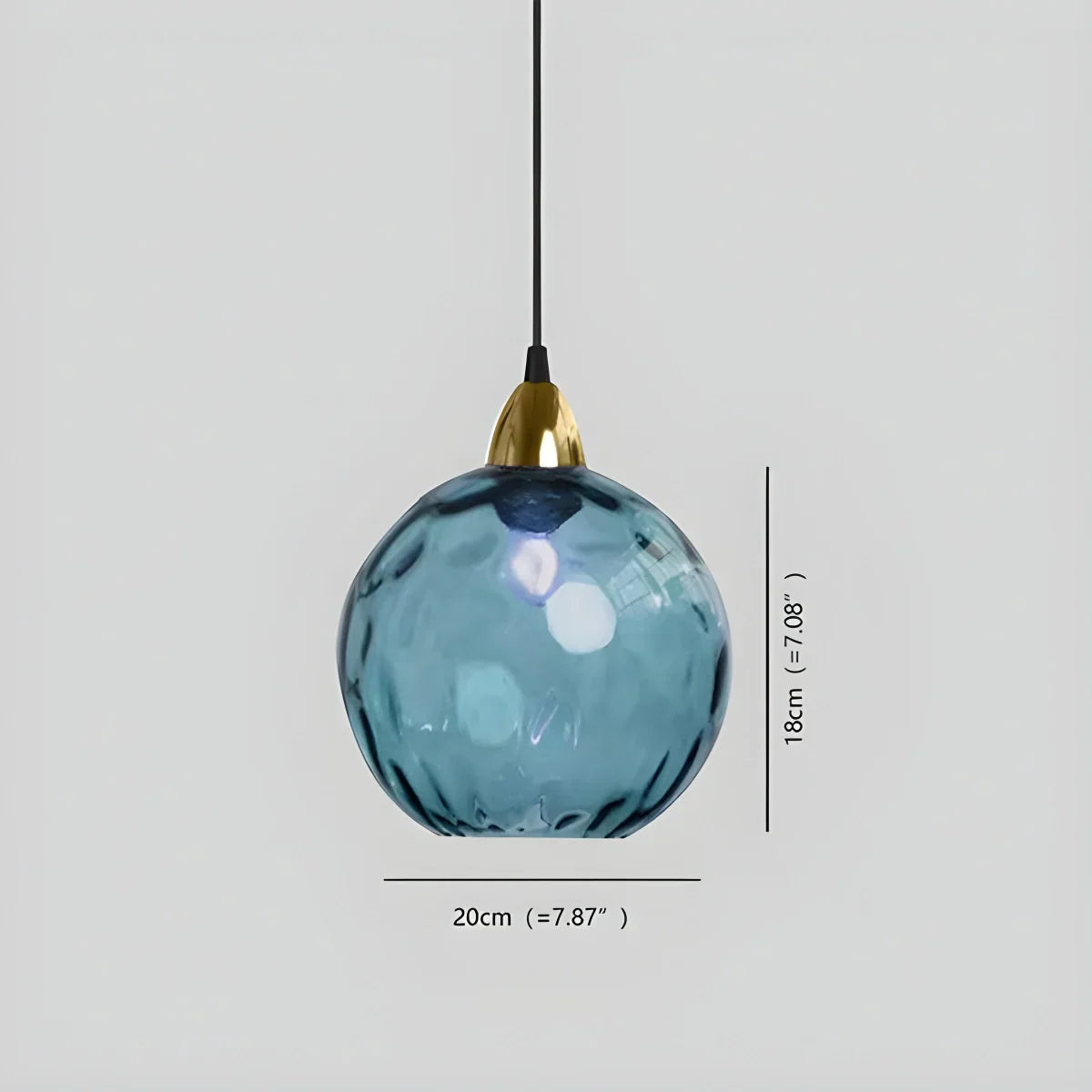 Colorful Glass Ball Pendant Light for Living Room | Lersk