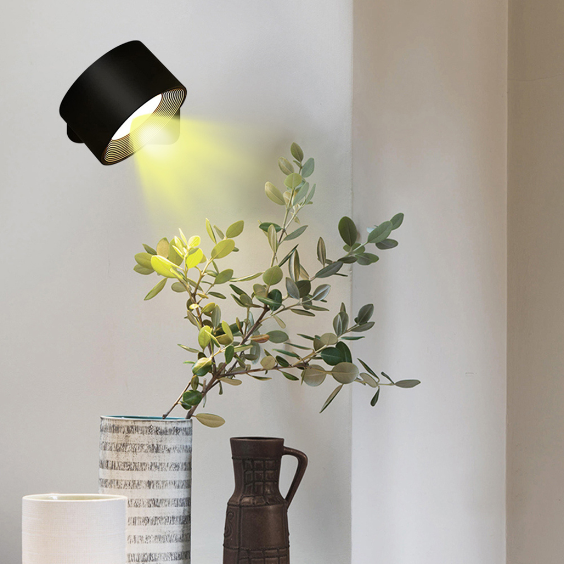 FlexiLamp Wireless Wall Lamp 360 Degree Rechargeable Cordless Hallway Light For Homes | Lersk