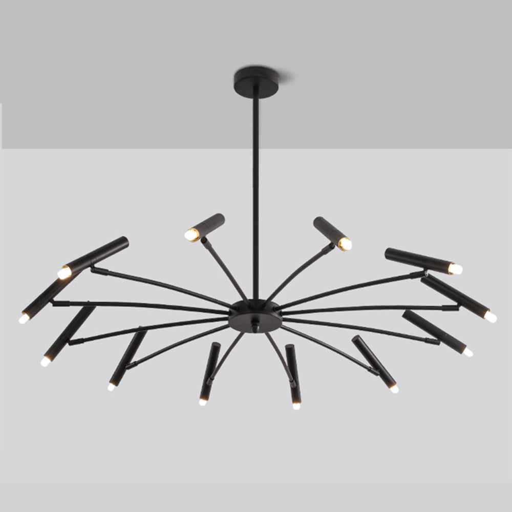 Lampadario LED ElaraLuxe Oro e Nero per Soggiorno Moderno | Lersk
