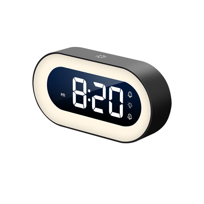 Despertador Digital Lumino com Luz Noturna e Sons Calmantes para Casa e Escritório | Lersk
