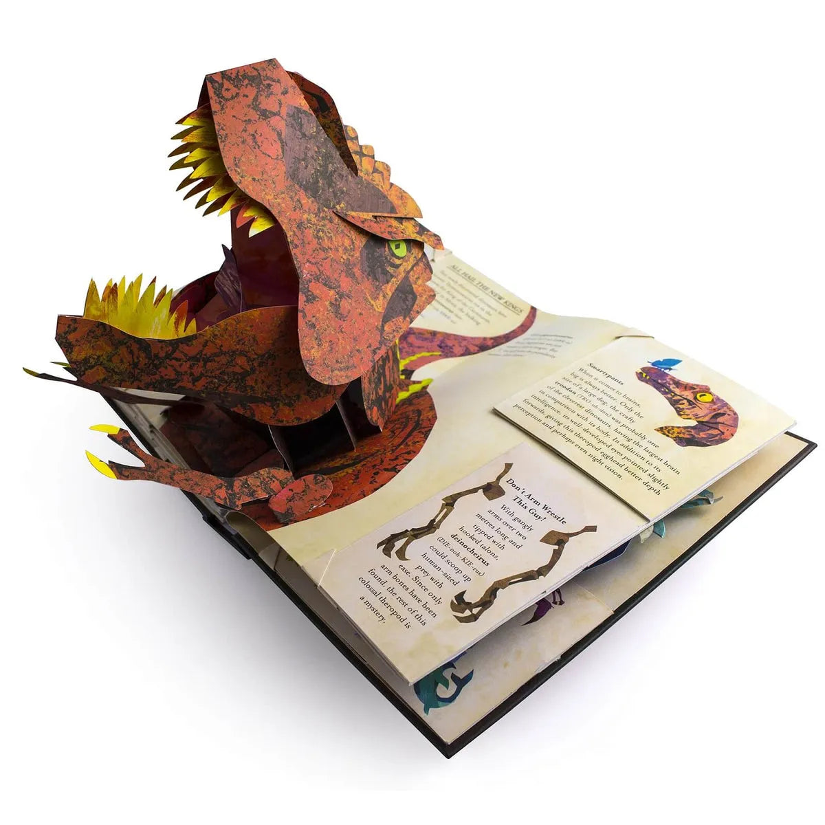 كتاب دينوورلد ثلاثي الأبعاد المنبثق - ديناصورات ما قبل التاريخ ووحوش البحر - غلاف مقوى | ليرسك