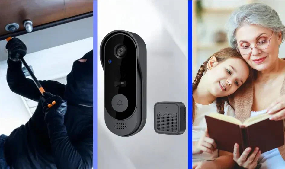AstraGuard Pro Sonnette Vidéo Sans Fil Avec Caméra HD Alertes de Mouvement en Temps Réel | Lersk