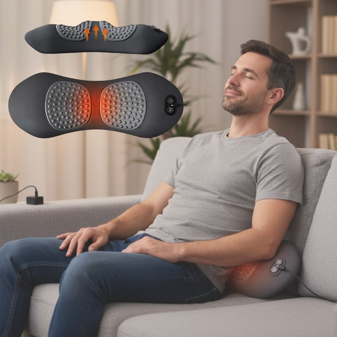 LuminaBack 3-in-1 Heated Vibration Massager For Sciatica | Lersk