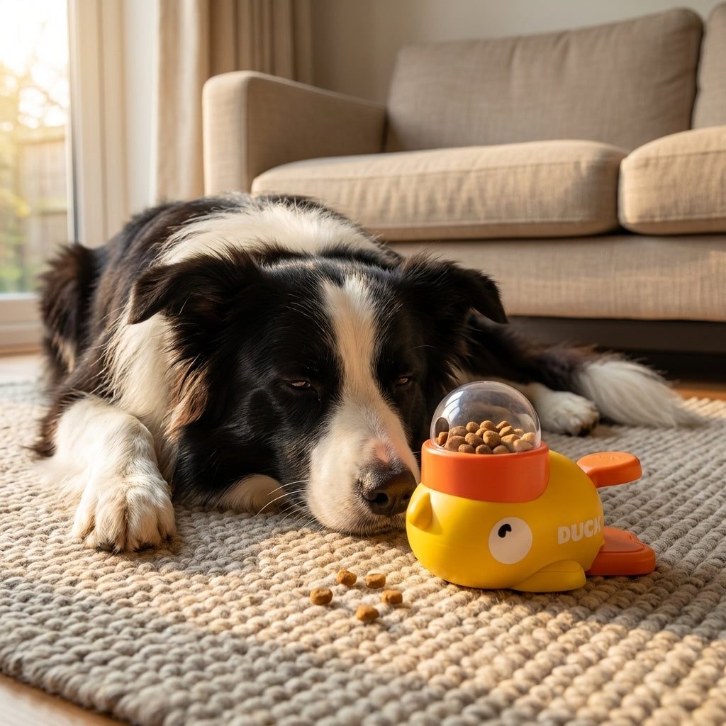 Press and Rotate Duck-Shaped Treat Dispenser for Dogs | Lersk
