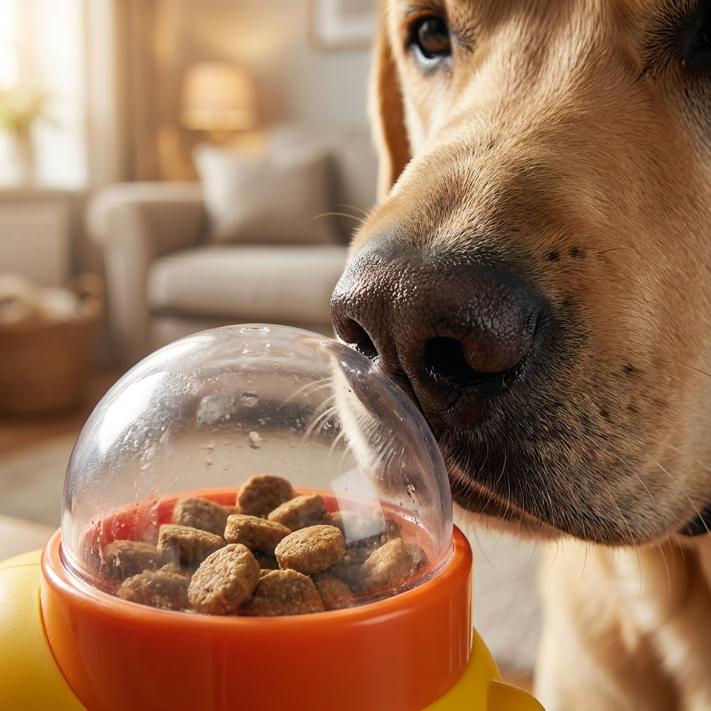 Press and Rotate Duck-Shaped Treat Dispenser for Dogs | Lersk