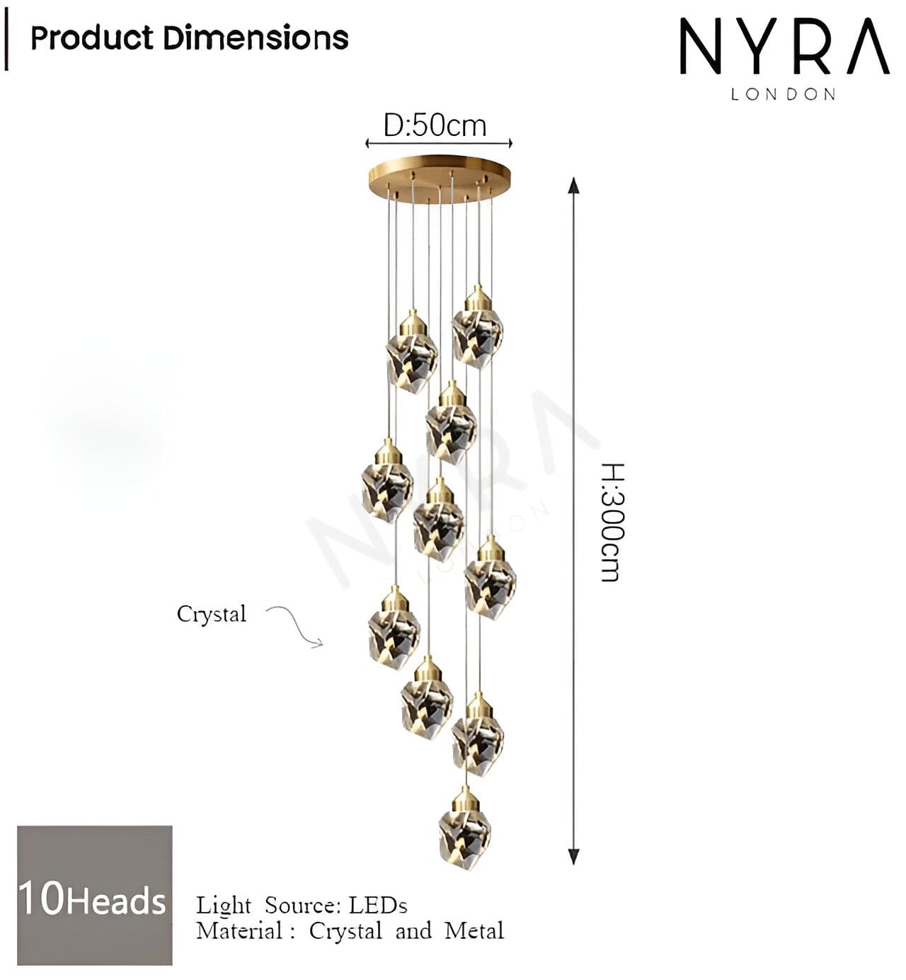 Liora | Crystal Chandelier | Lersk
