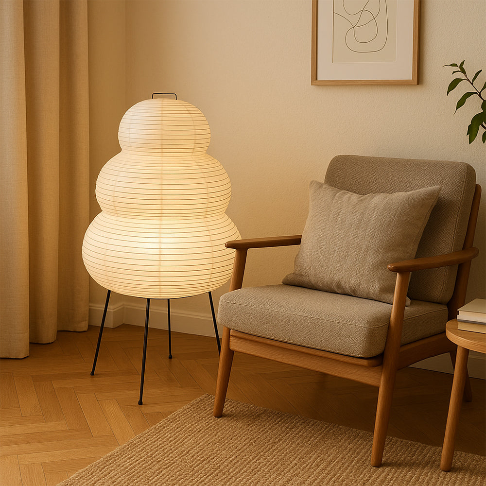 NovaLite Rispapirlampe Minimalistisk Varm Dekorativ Belysning | Lersk