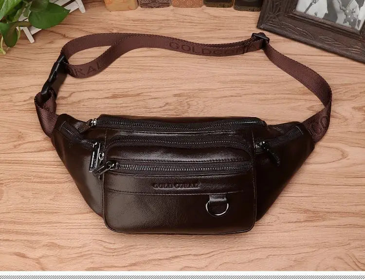 Marven Genuine Leather Waist Pack - Durable, Travel-Ready | Lersk