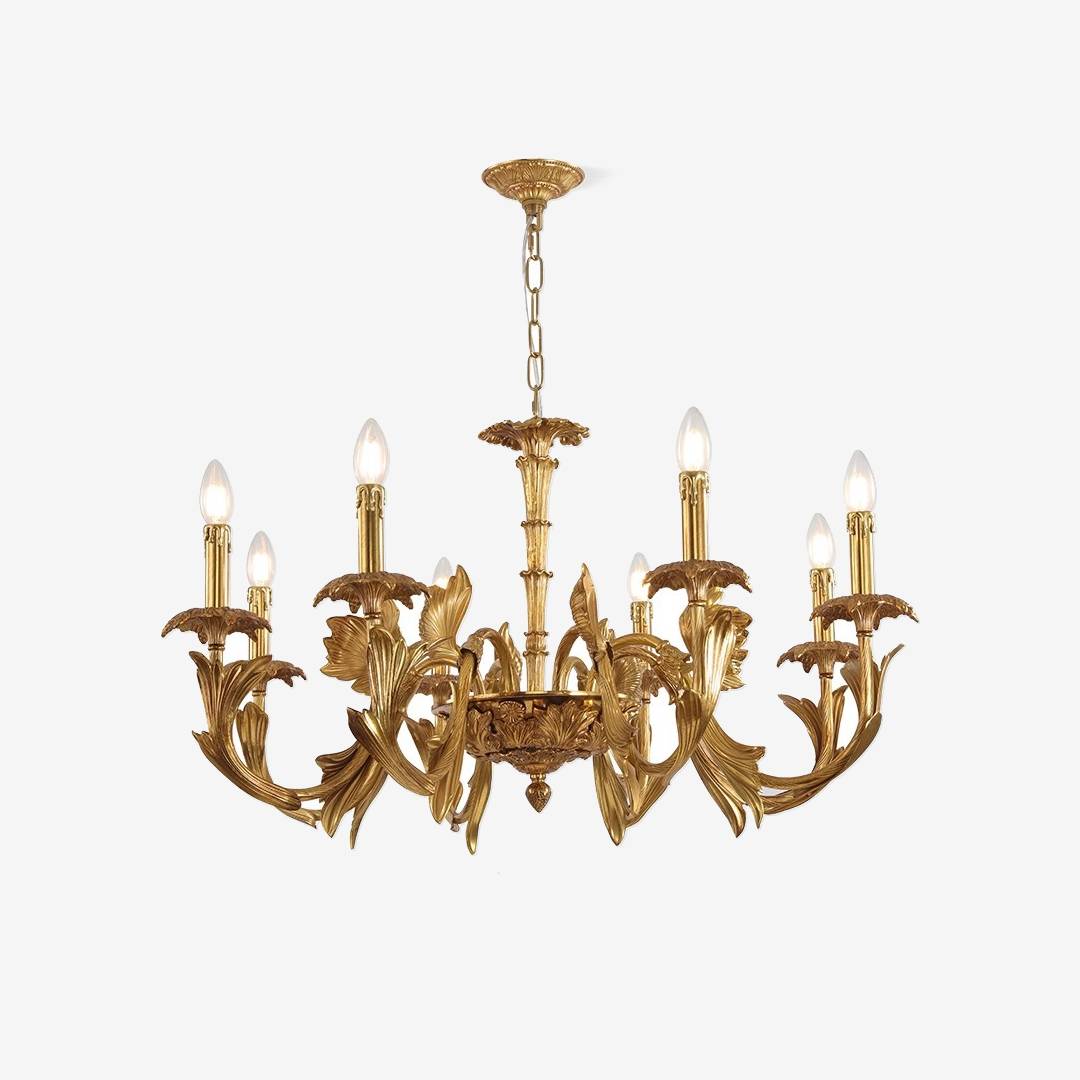 Vintage Style Chandelier Gold Ceiling Light for Dining and Living Spaces | Lersk