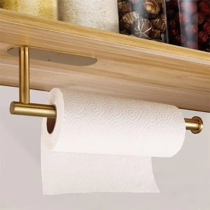 Elegant Wall Kitchen Paper Towel Holder Drill-Free And Space-Saving For Modern Kitchens And Home Use | Lersk