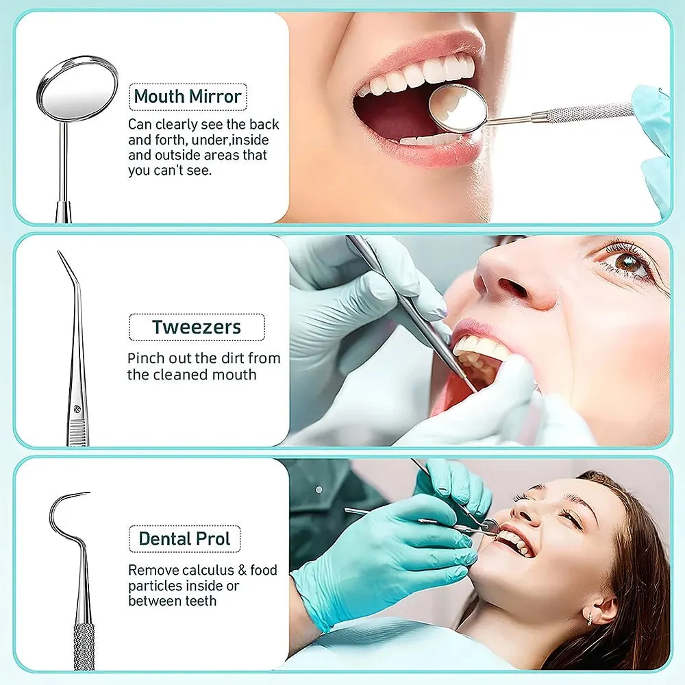 SonicDent 38 kHz Ultrasonic Teeth Cleaner With LED & USB | Lersk