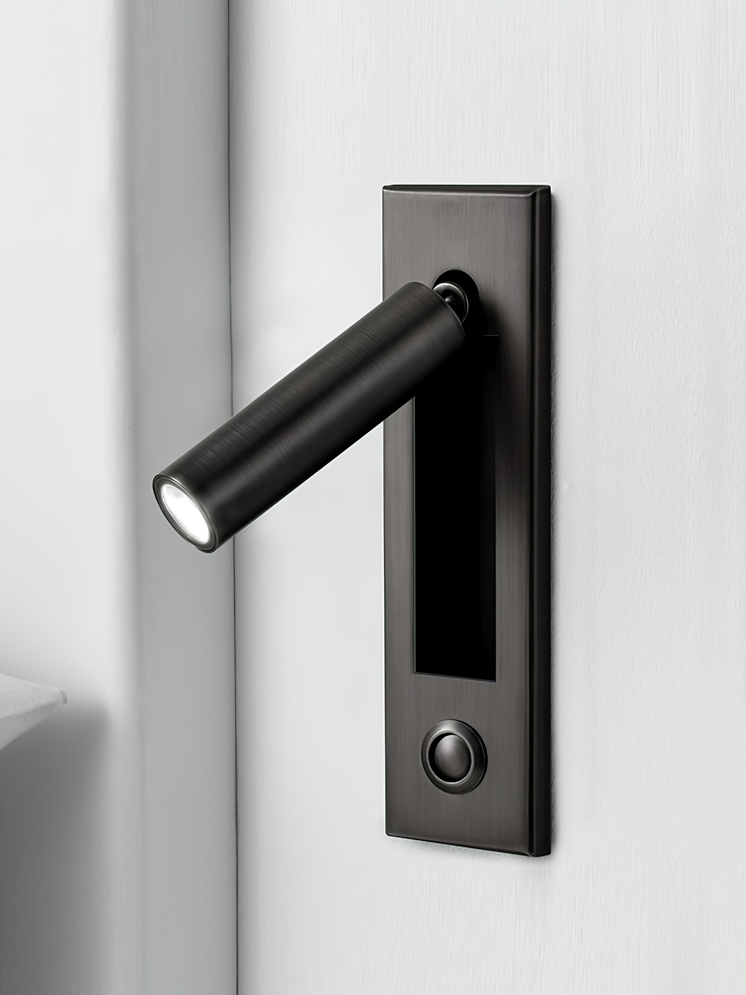 Aplique de pared empotrado VeraLume para cabecera con luz de lectura | Lersk