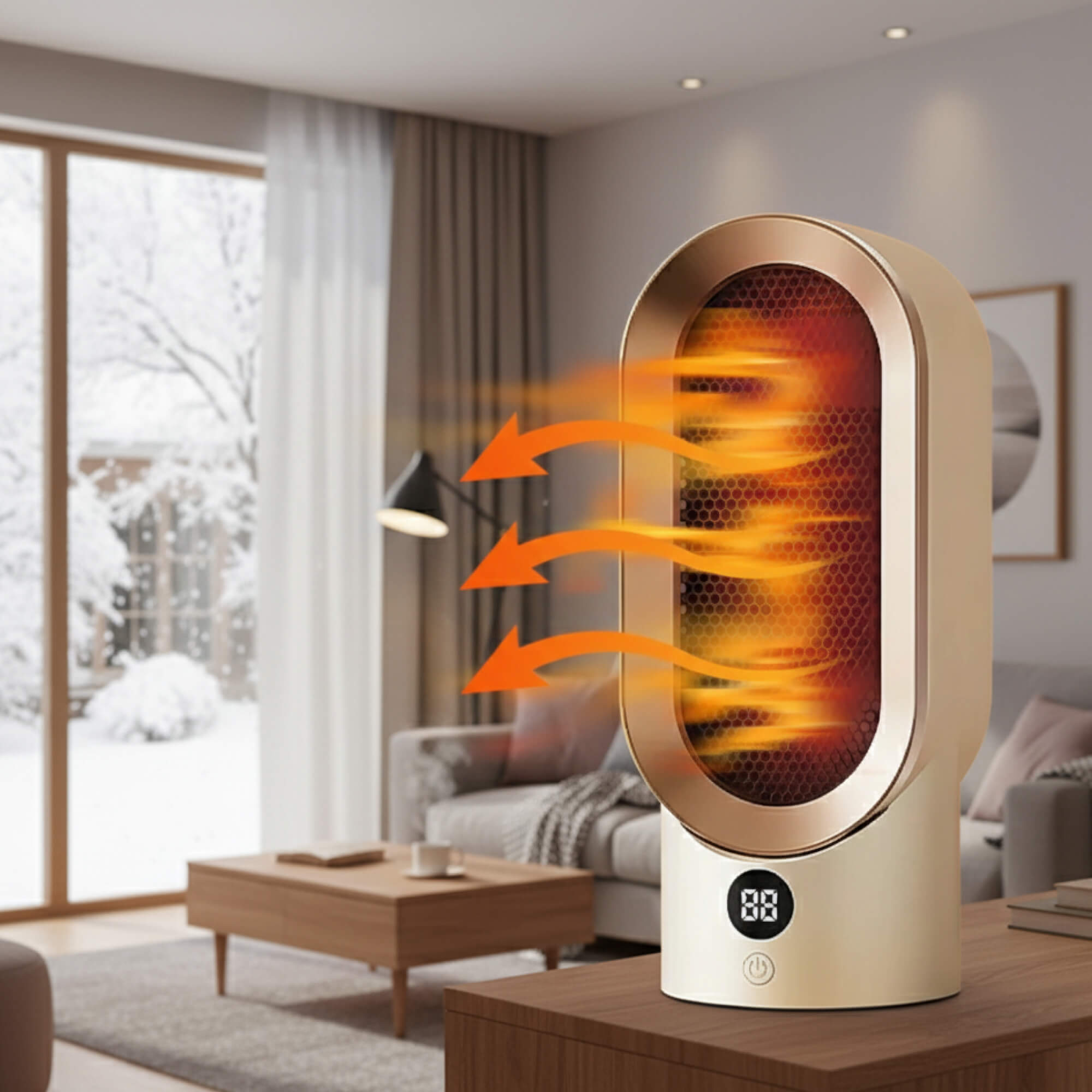ThermaLite Leiser Kompakter Energiesparender Heizlüfter | Lersk