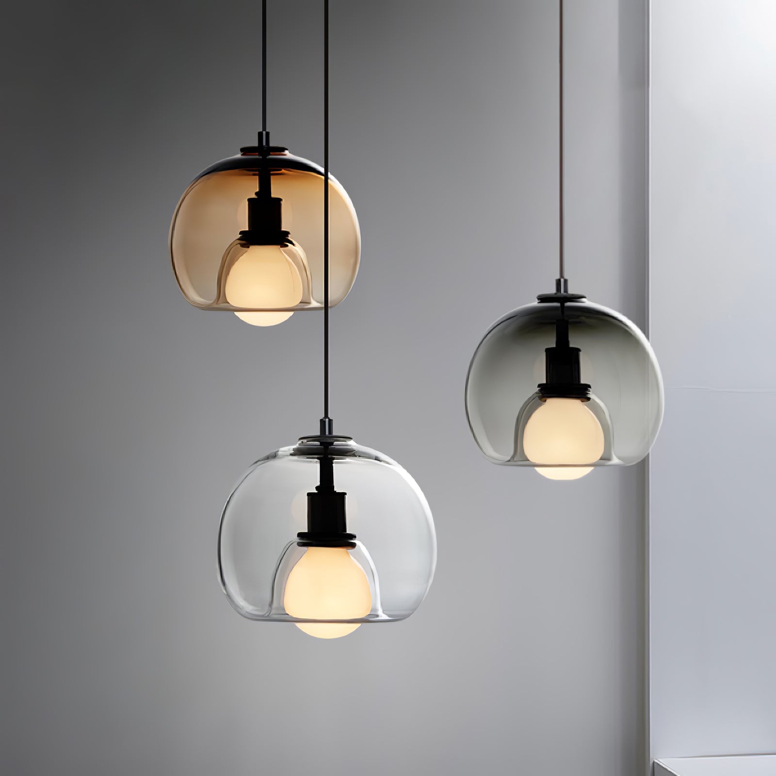 Lumeza | Minimalistisk glas- og metalpendel til hjemmet | Lersk