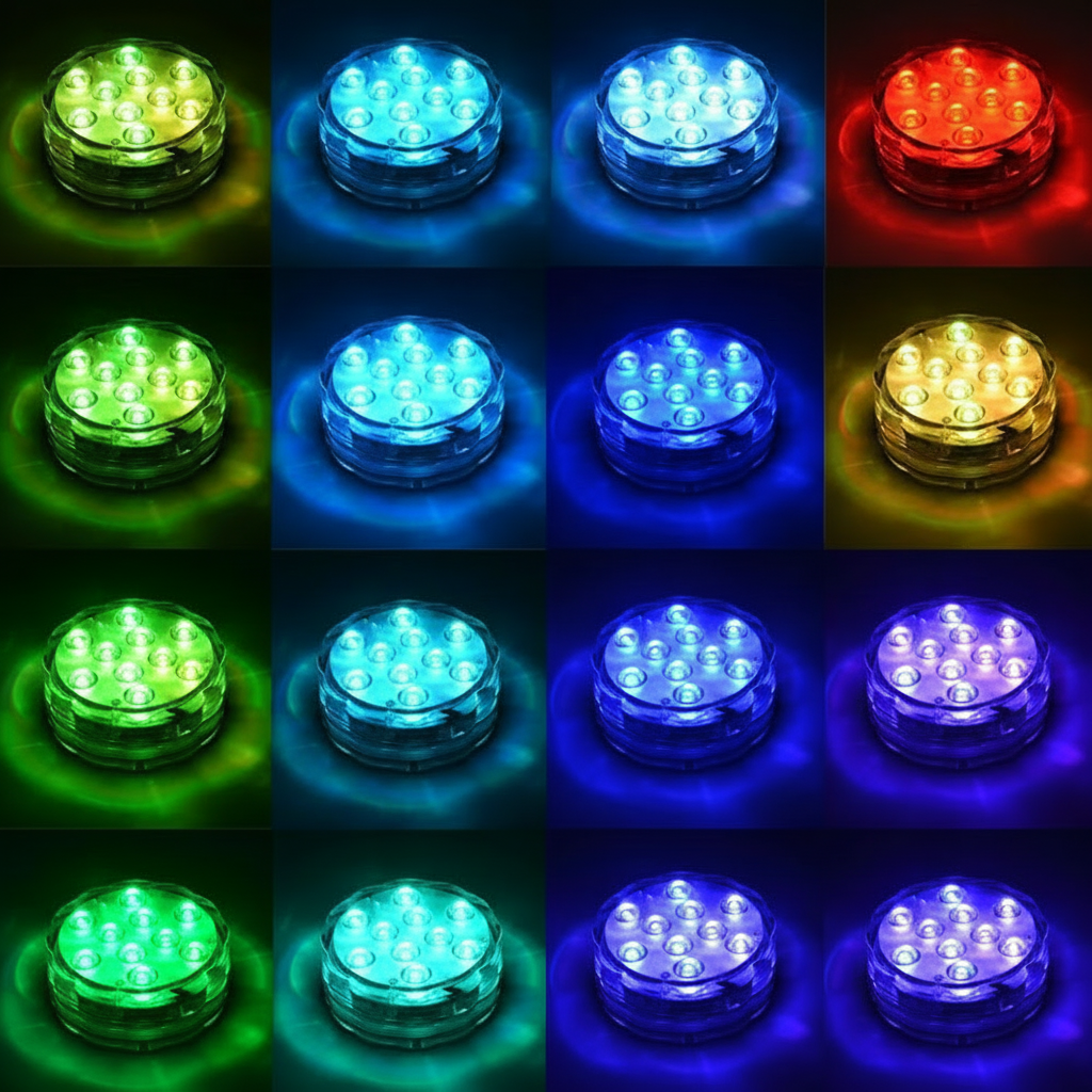Fjernbetjent Vandtæt Magnetisk Sug LED-Lampe til Pools og Udendørsbelysning | Lersk