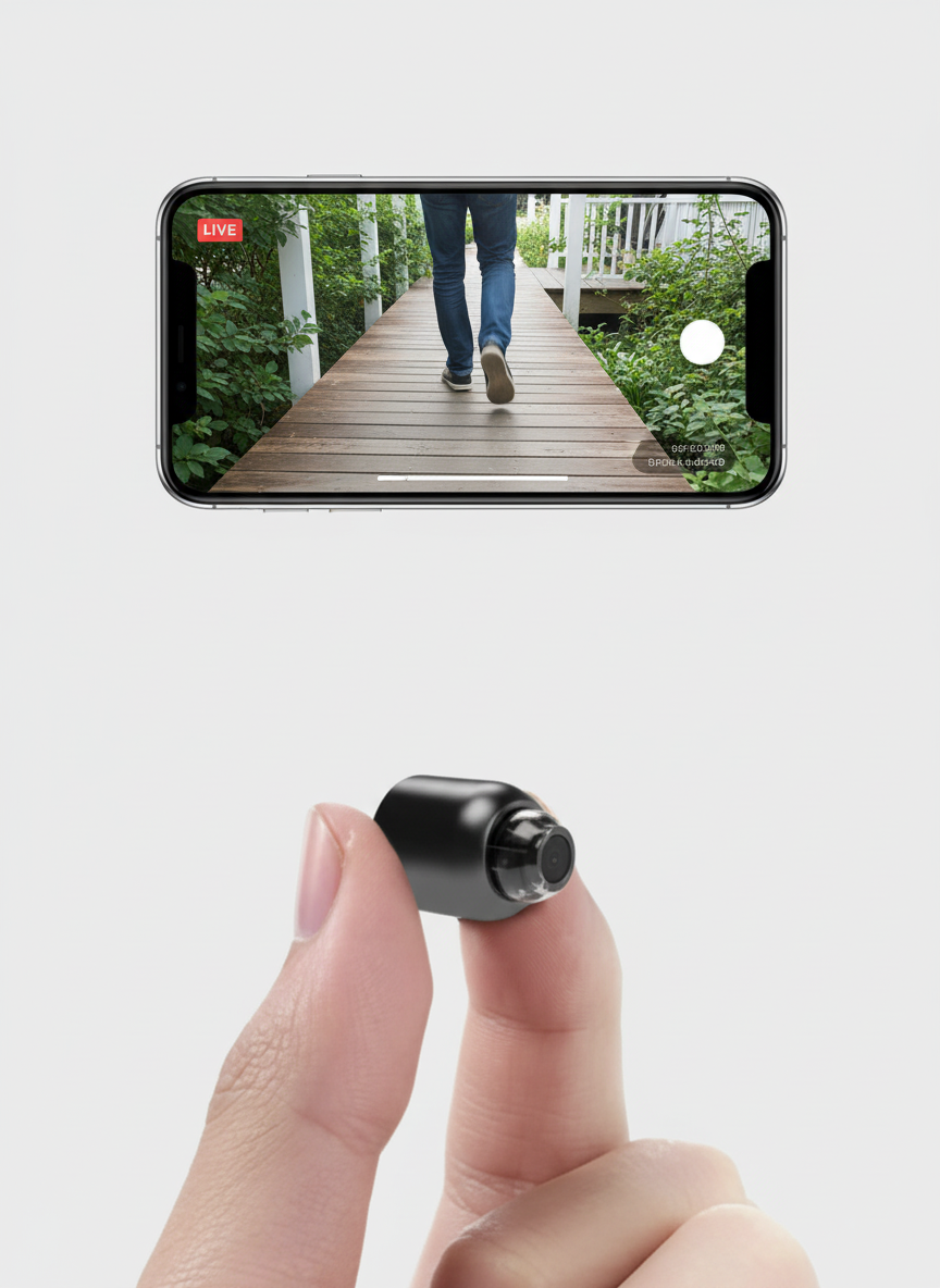 Compact WiFi Surveillance Camera With Wireless Connectivity, Night Vision, And Motion Detection | Lersk