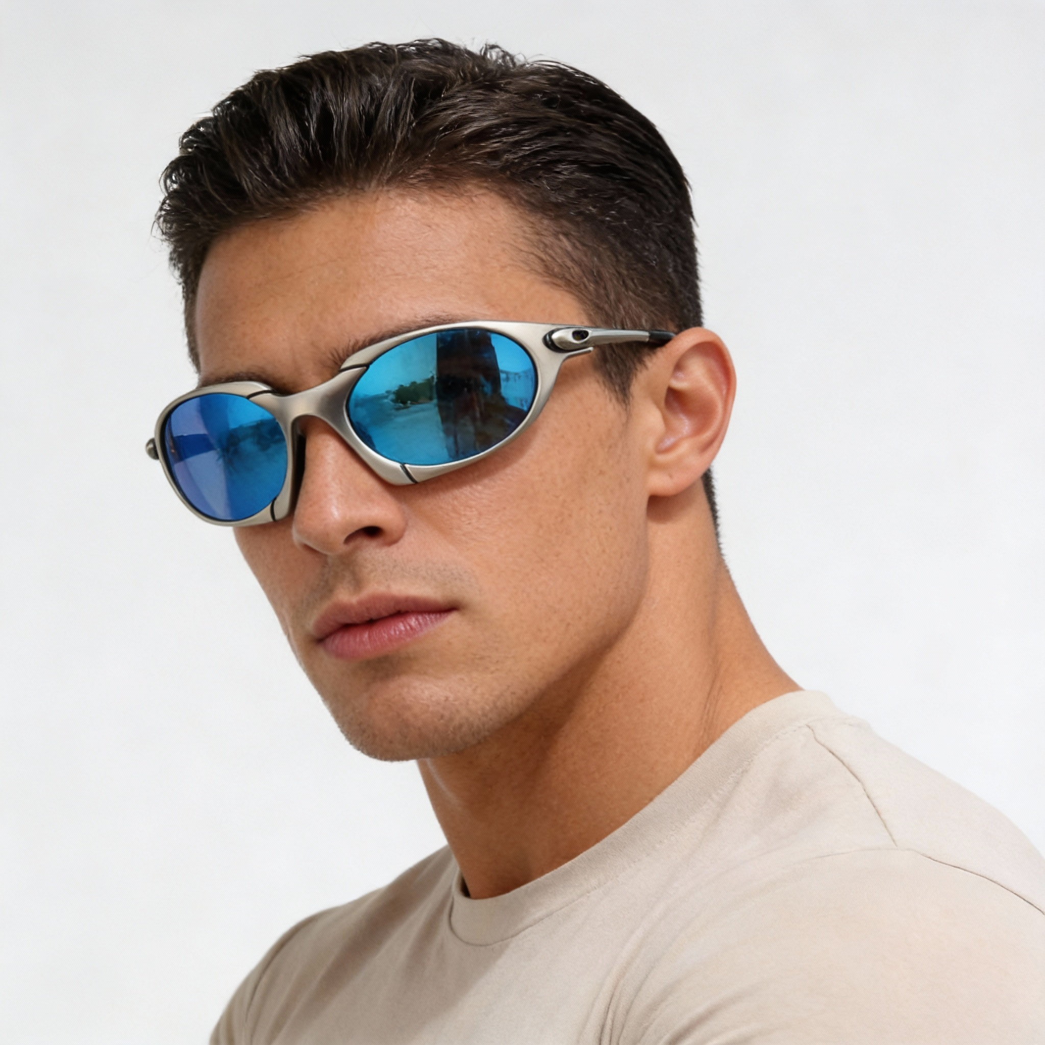 Men’s Sport Polarised Sunglasses With UV Protection And A Lightweight Metal Frame | Lersk