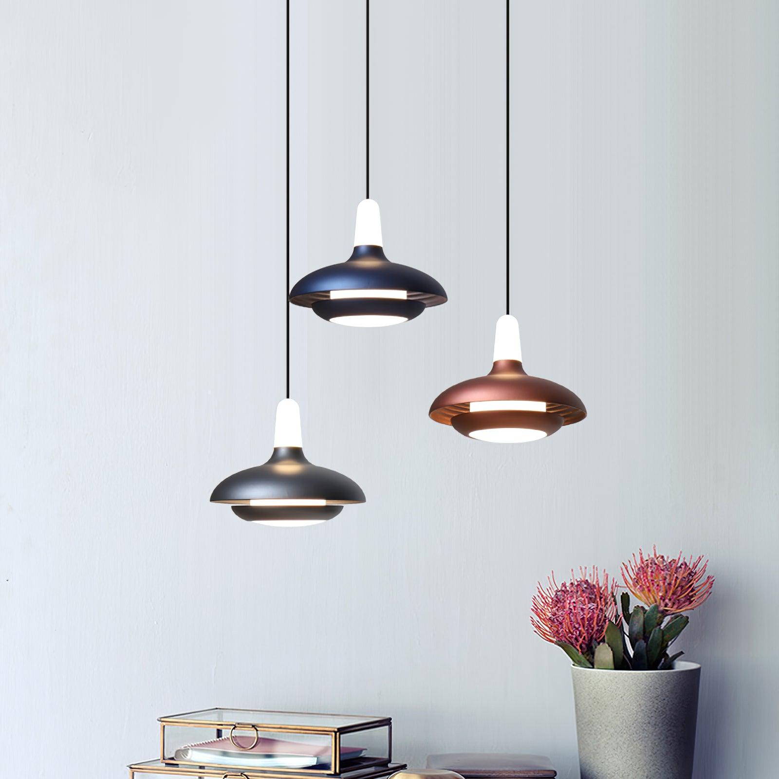 SolaraTrio Natural Style Aluminum Pendant Lamp With LED | Lersk