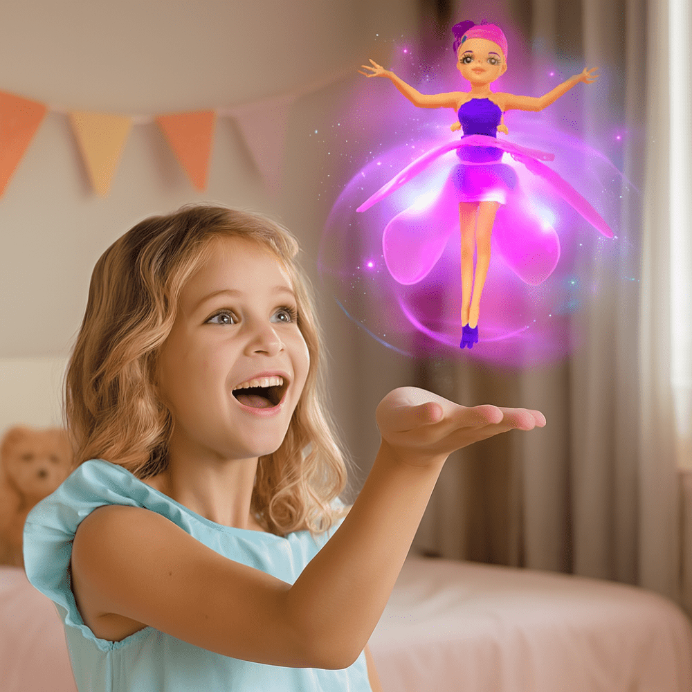 لعبة طائرة بأضواء LED ملونة مع حساس يد للأطفال | Lersk