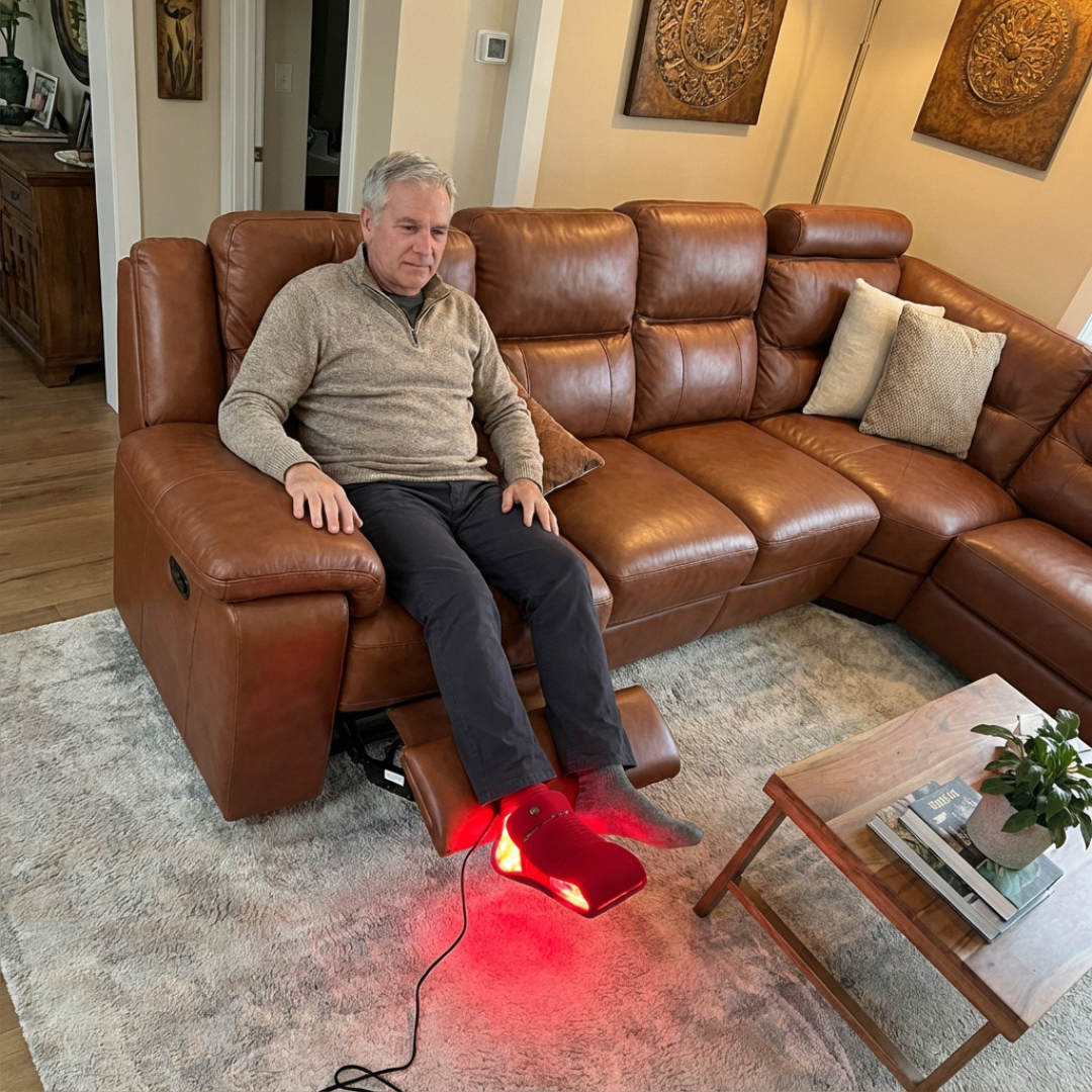 Dual Wavelength Red Light Therapy Foot Pad with 660nm and 850nm for Daily Foot Wellness | Lersk