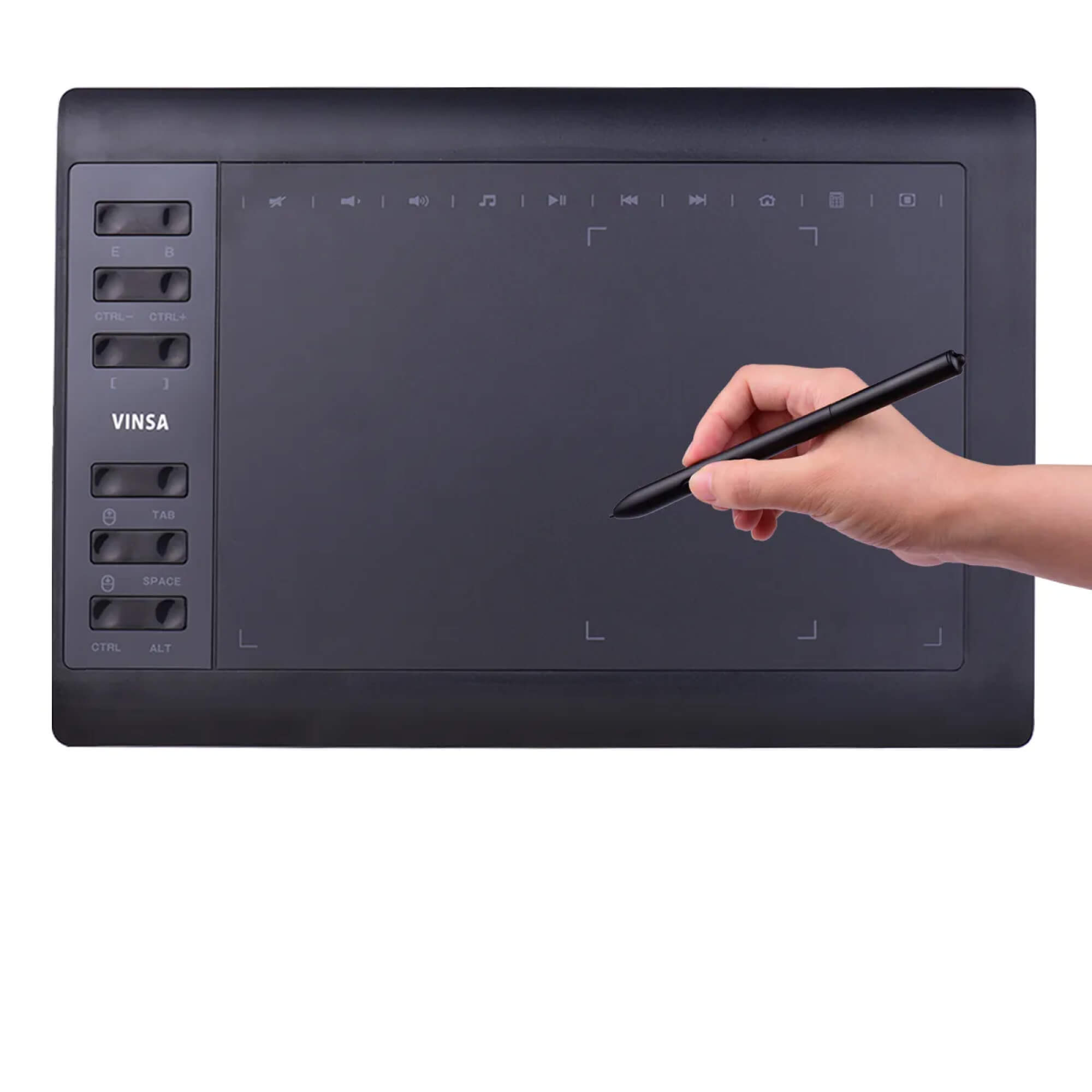 10x6 tommer digital tegneplade til PC-kunstnere 5080 LPI | Lersk