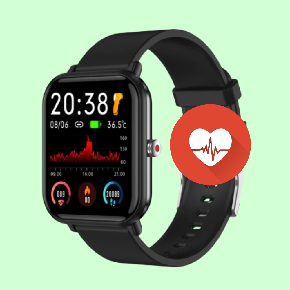 NexFit 2024 Sport Vandtæt Smartwatch til Blodtryk på Håndleddet til Android og iOS