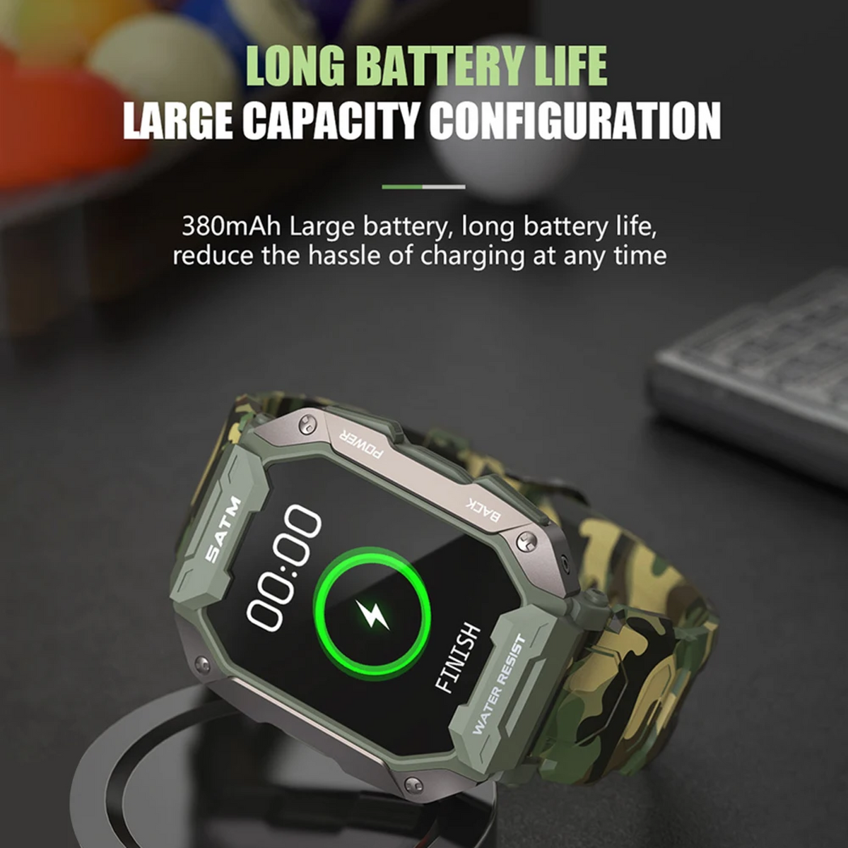 Sentinel Trek Tactical Smartwatch With Extended Battery For Harsh Environments
