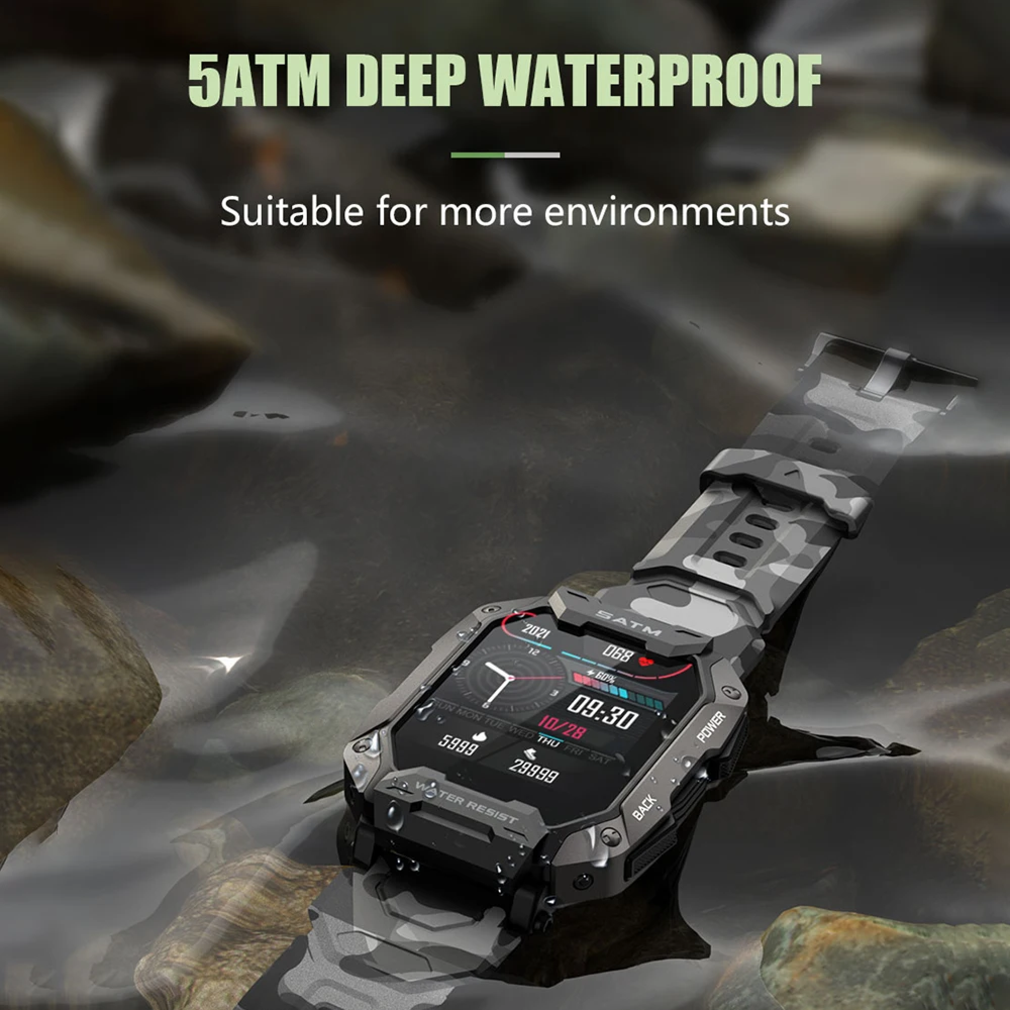 Sentinel Trek Tactical Smartwatch With Extended Battery For Harsh Environments | Lersk