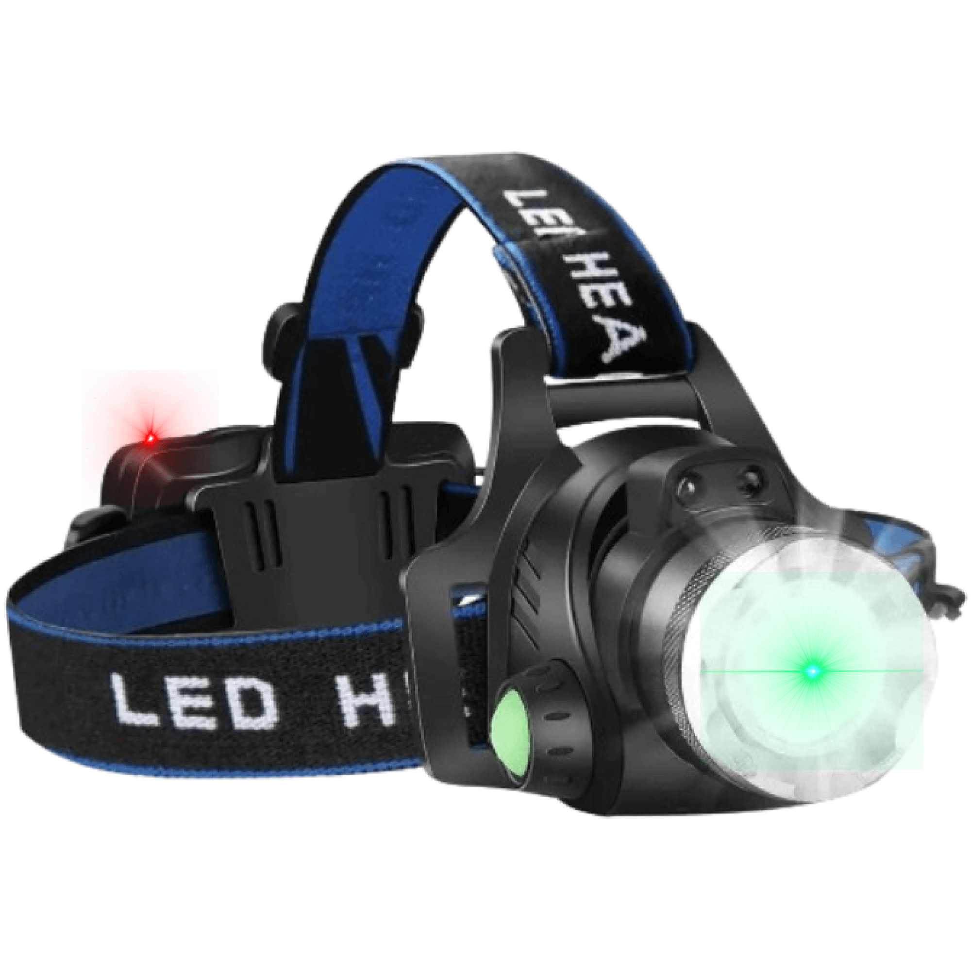 LumaBeam USB-genopladelig vandtæt LED-pandelampe med 4 tilstande | Lersk