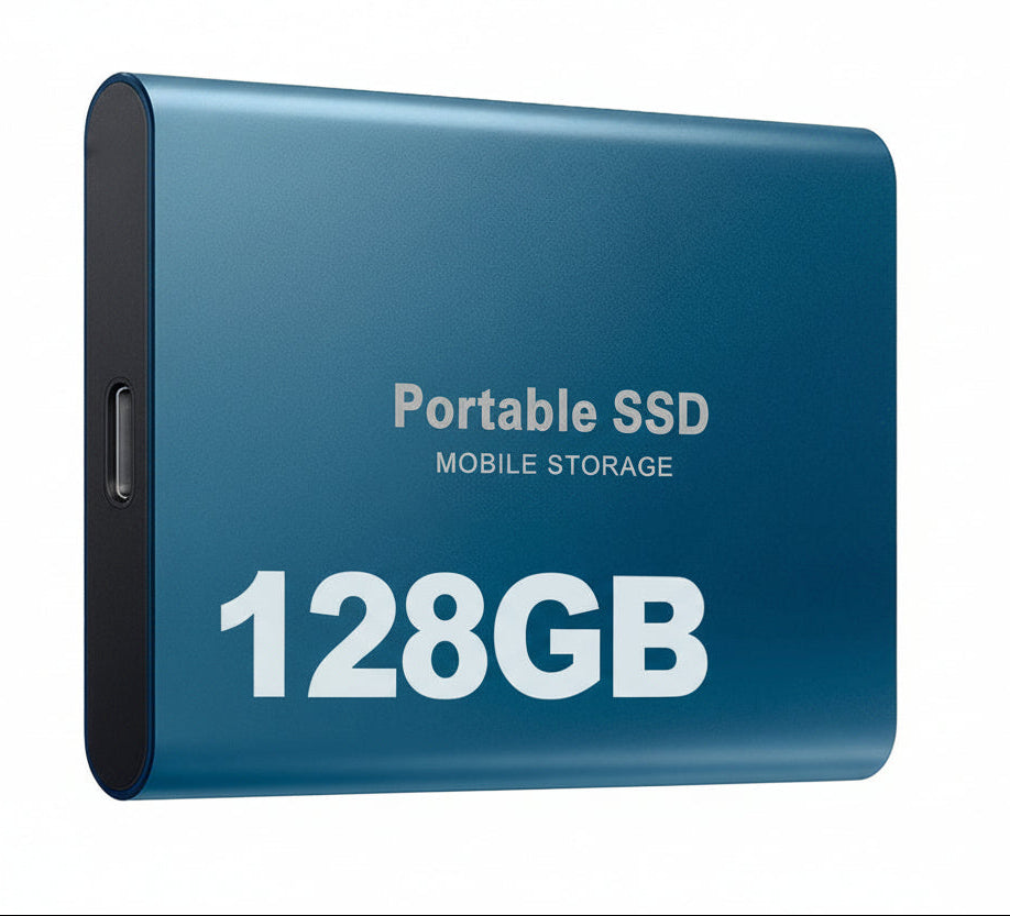 Tragbare SSD 128GB Externe Festplatte Speicher, Kompakt und Schnell, Beste Qualität Plus | Lersk