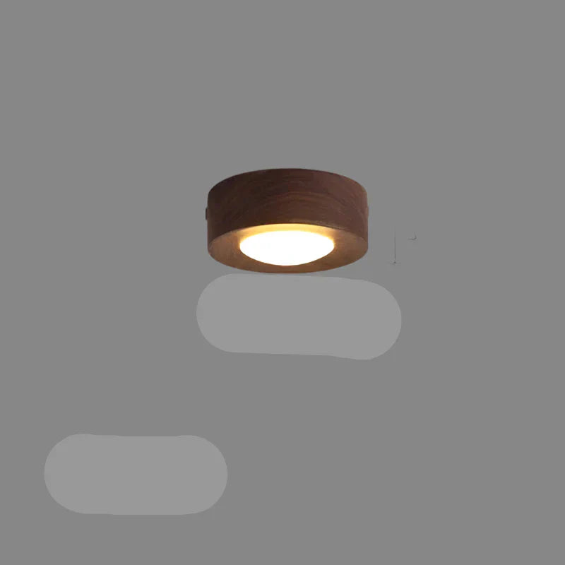 Lunaro Walnut LED Ceiling Lamp Warm Ambient Light For Homes | Lersk