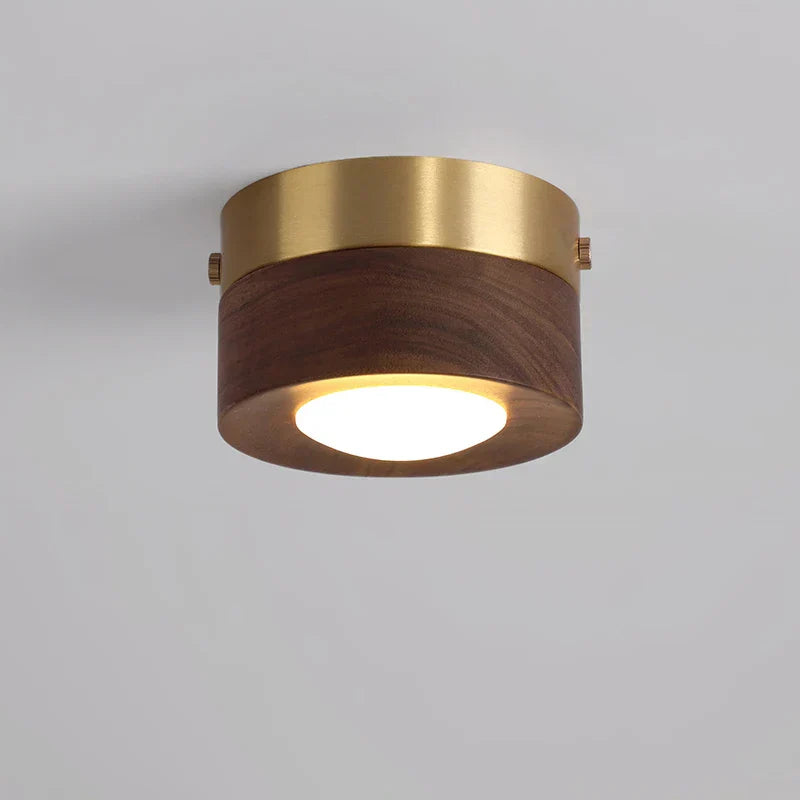 Lunaro Walnut LED Ceiling Lamp Warm Ambient Light For Homes | Lersk