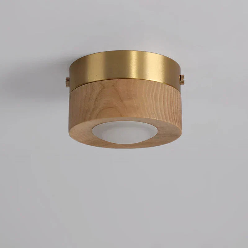 Lunaro Walnut LED Ceiling Lamp Warm Ambient Light For Homes | Lersk