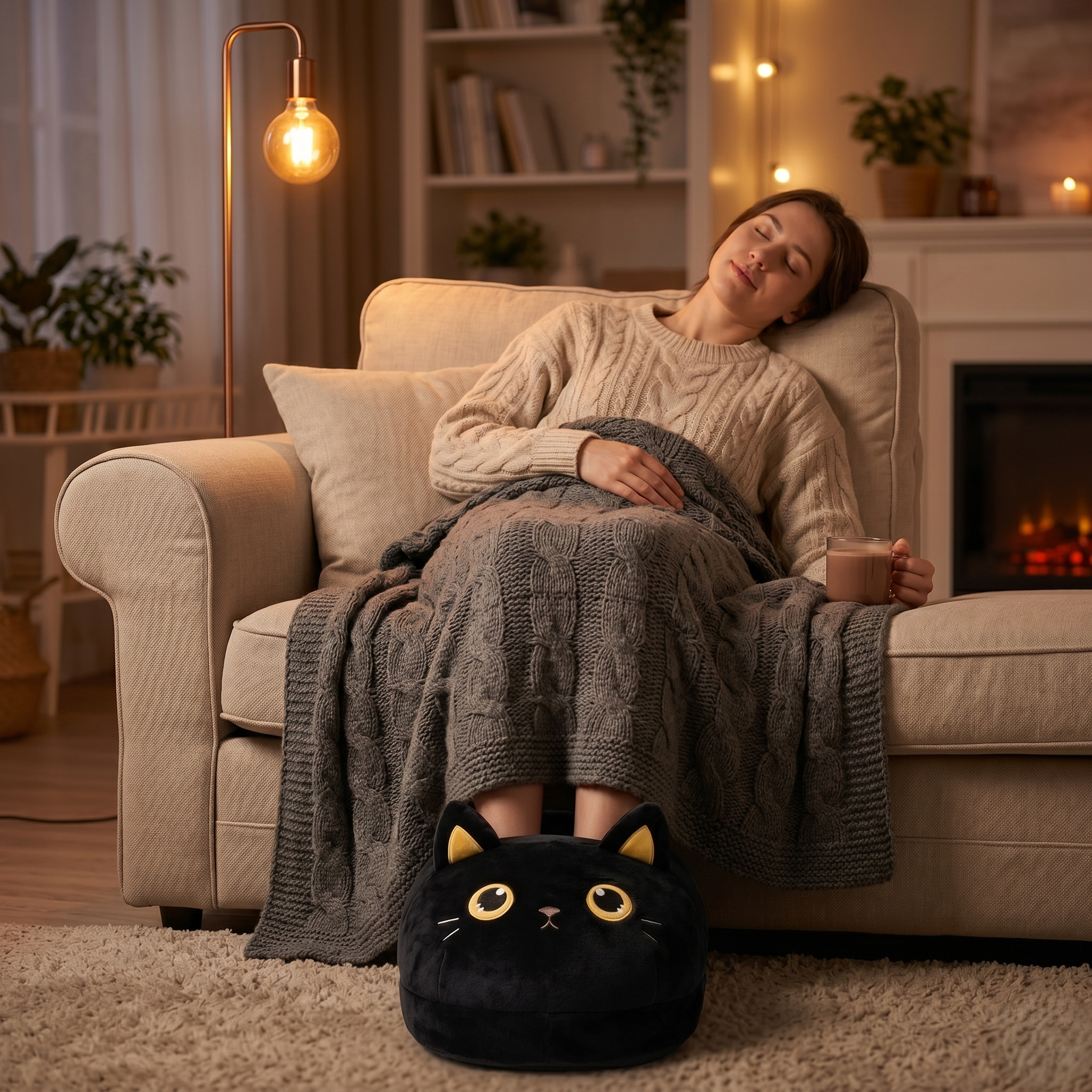 CatPaw Comfort – vyhřívaný ohřívač nohou a vibrační masážní přístroj | Lersk
