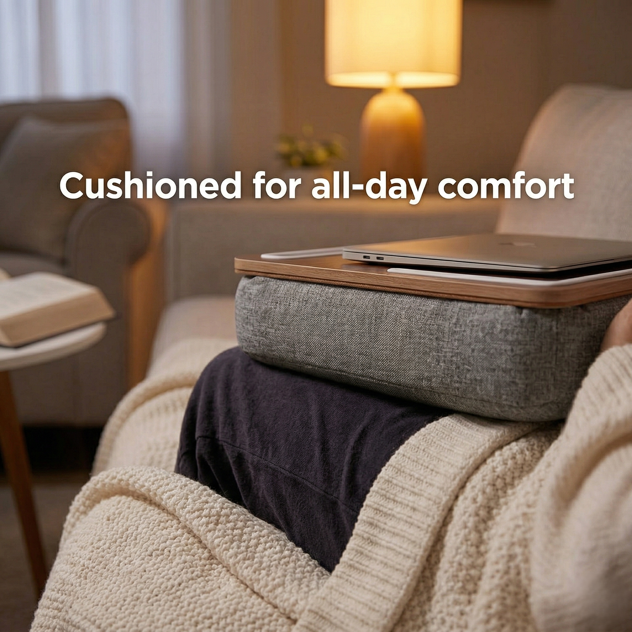 Escritorio ajustable para portátil para cama y sofá — Trabaja y relájate desde cualquier lugar | Lersk