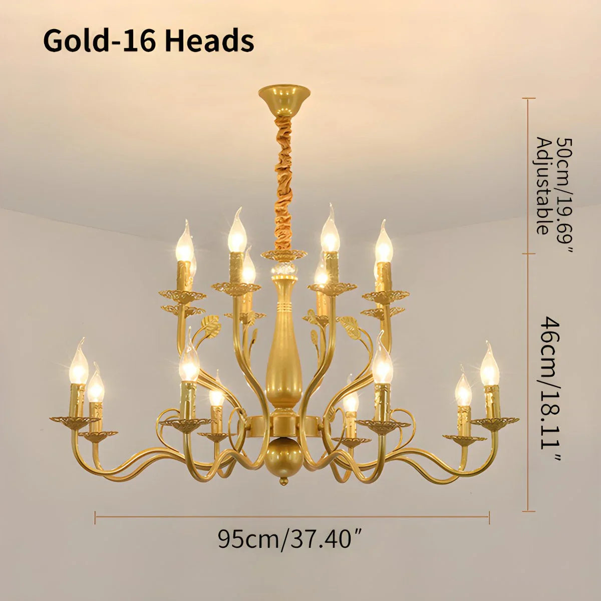Candelabro de vela de doble capa para comedor | Lersk
