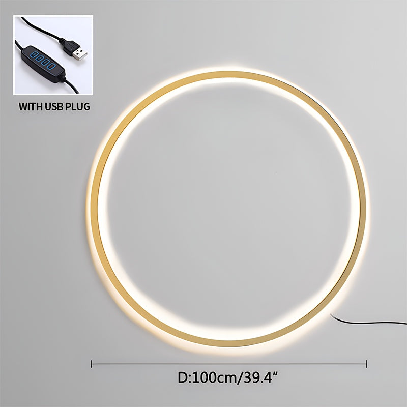 Kulaté LED nástěnné svítidlo pro obývací pokoj | Lersk