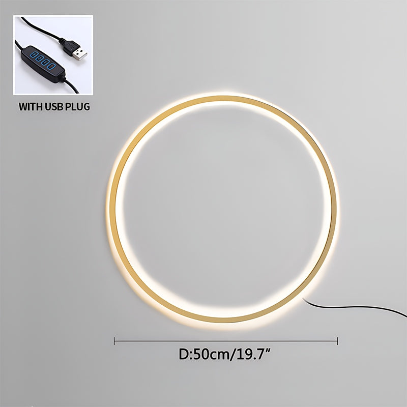 Kulaté LED nástěnné svítidlo pro obývací pokoj | Lersk
