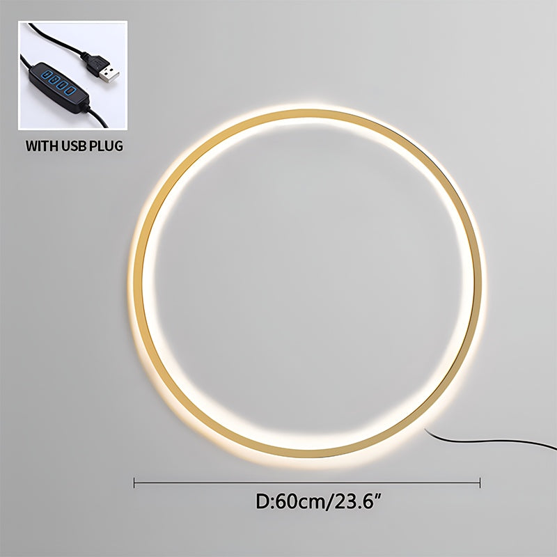 Kulaté LED nástěnné svítidlo pro obývací pokoj | Lersk