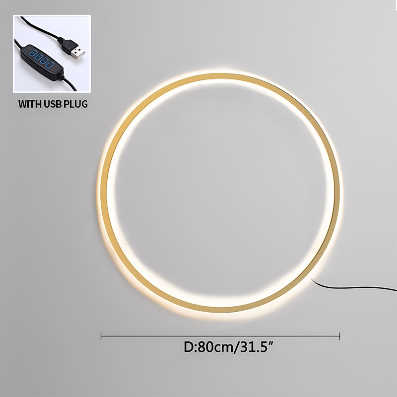 Kulaté LED nástěnné svítidlo pro obývací pokoj | Lersk