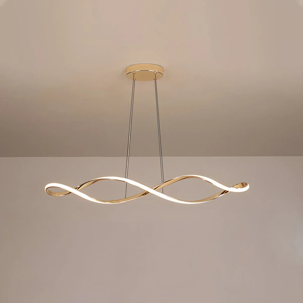Lámpara colgante Linear Twist para comedor | Lersk
