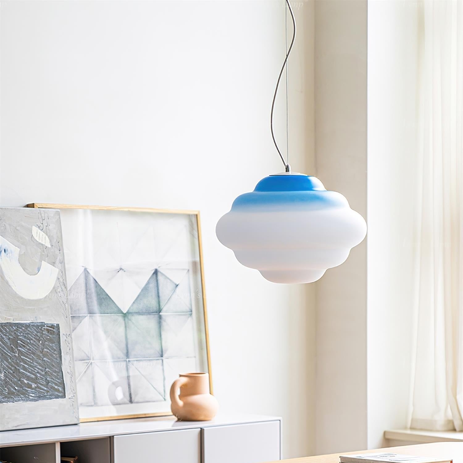 Závěsná lampa AuroraHue Gradient s matným sklem pro atmosféru | Lersk