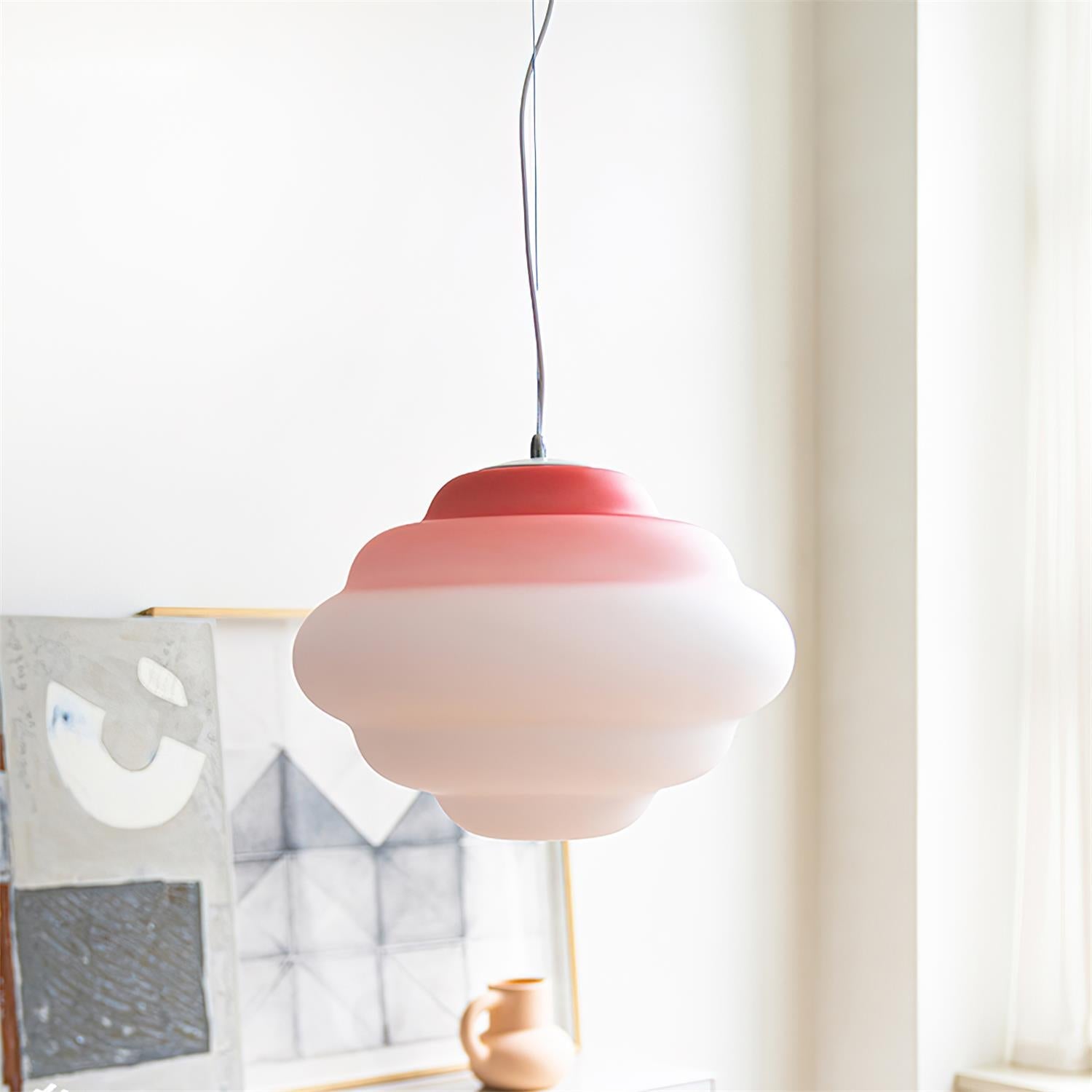 Závěsná lampa AuroraHue Gradient s matným sklem pro atmosféru | Lersk