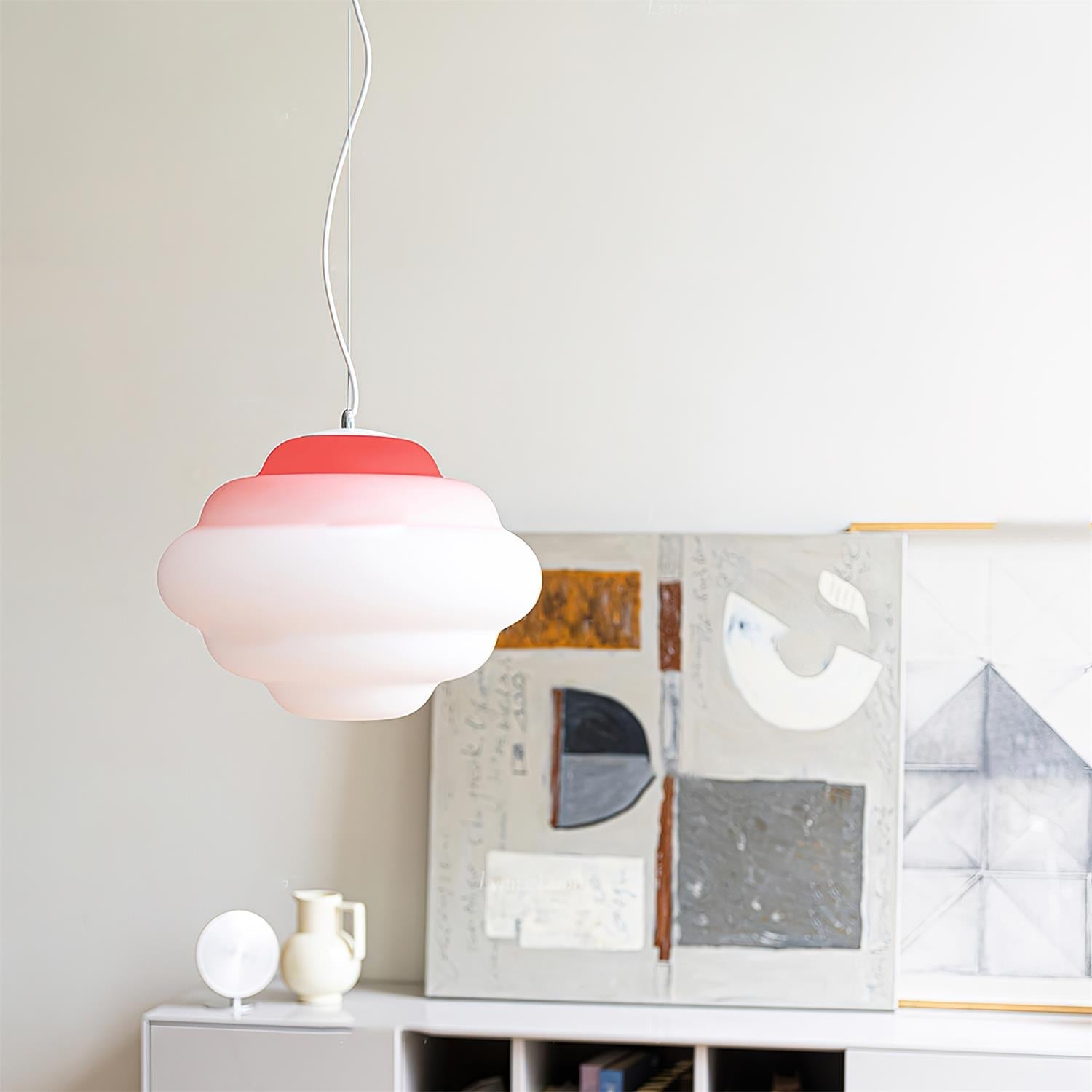 Závěsná lampa AuroraHue Gradient s matným sklem pro atmosféru | Lersk
