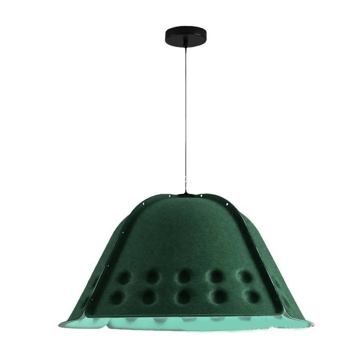 Clock Shaped Hot Pressed Acoustic Pendant Light | Lersk