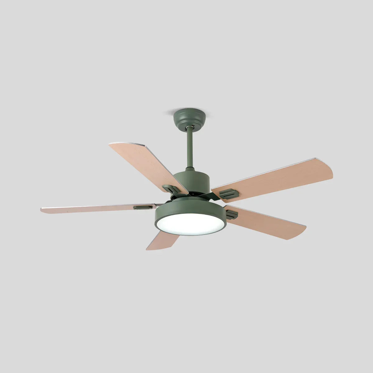Ventilador de techo vintage de 5 aspas con luz para sala de estar | Lersk